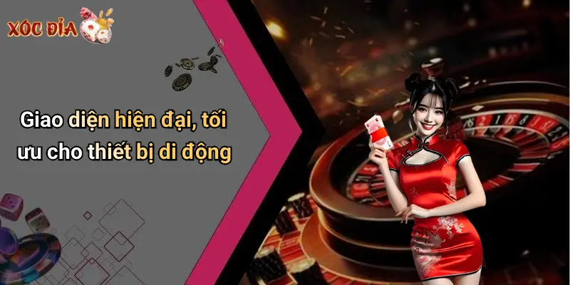 Giao diện hiện đại, tối ưu cho thiết bị di động
